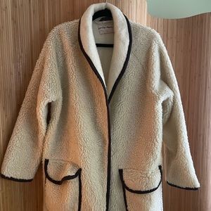Free People fleece long line coat